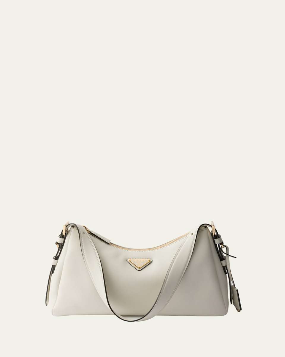 Medium Aimee Zip Leather Shoulder Bag